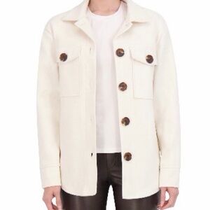 NWOT Ookie & Lala Cream Button Up Shacket